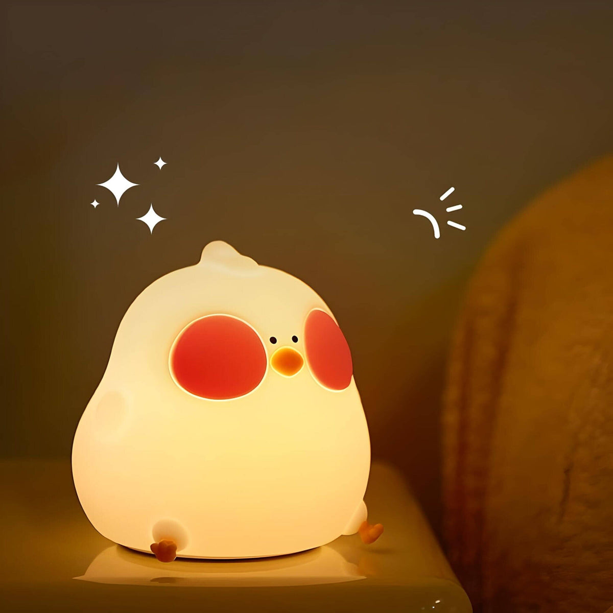 Veilleuse poule mignonne lumière apaisante pour enfant