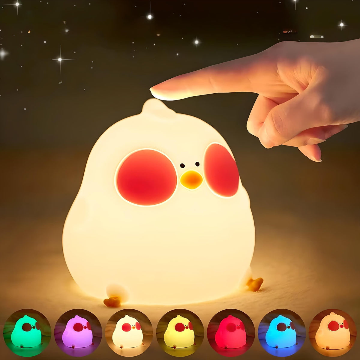 Veilleuse poule mignonne lumière apaisante pour enfant