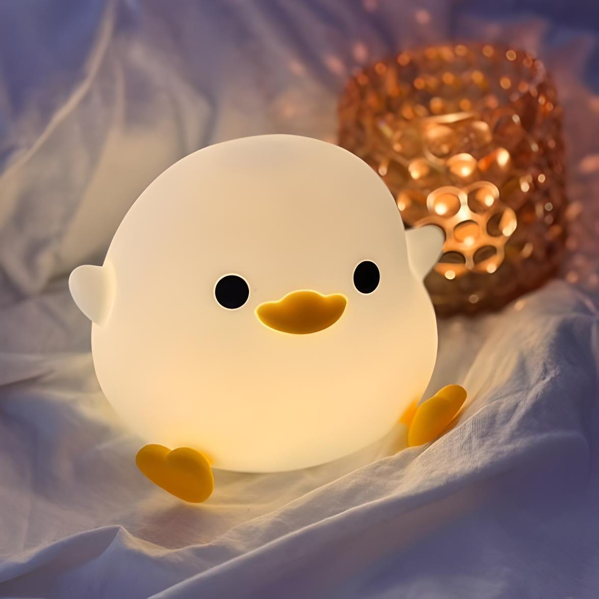 Veilleuse poussin silicone mignonne lumière douce pour enfant