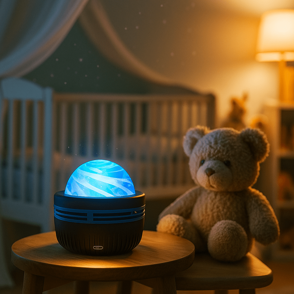 Veilleuse galaxie projection lumineuse ambiance relaxante