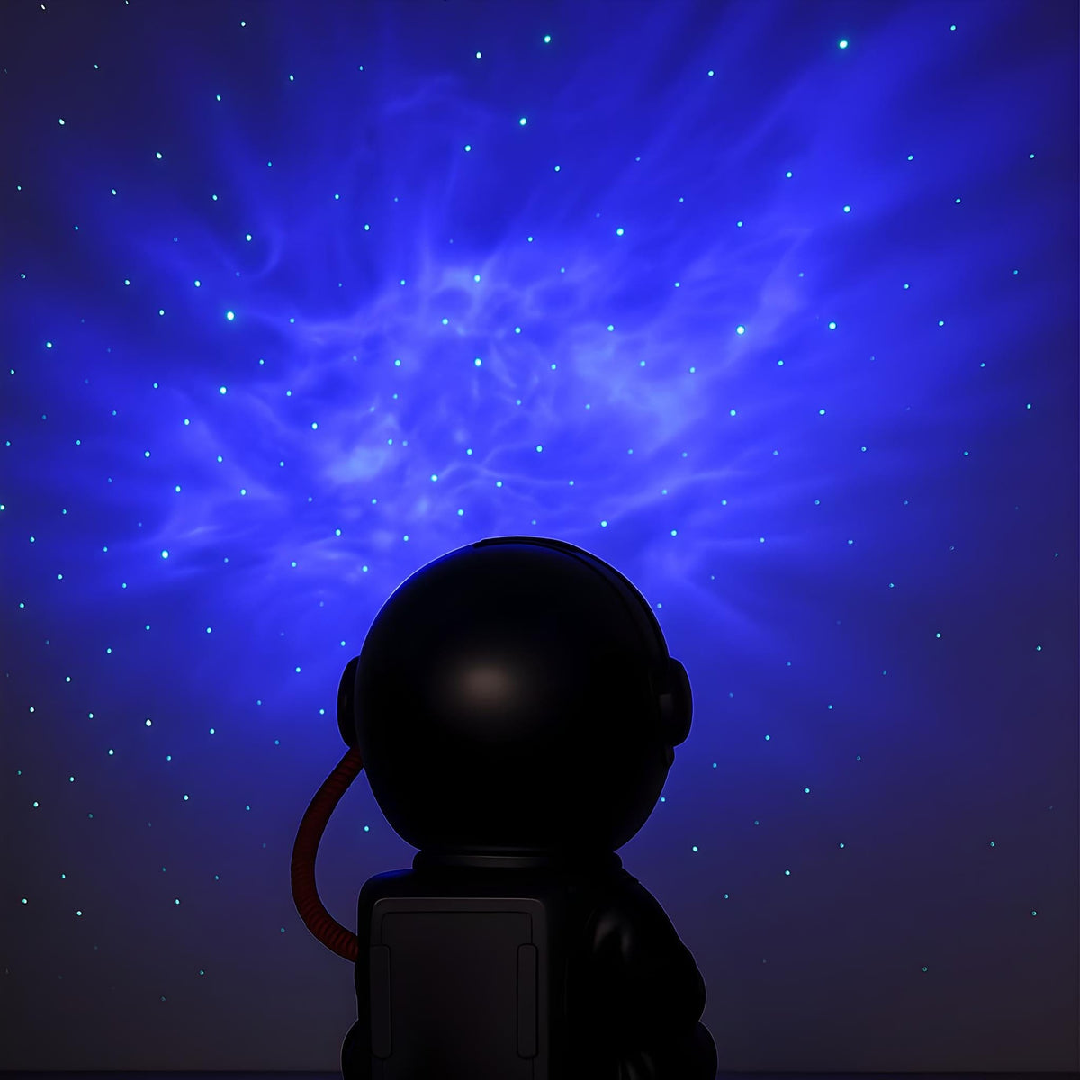 Veilleuse projection astronaute guitare noire lumineuse