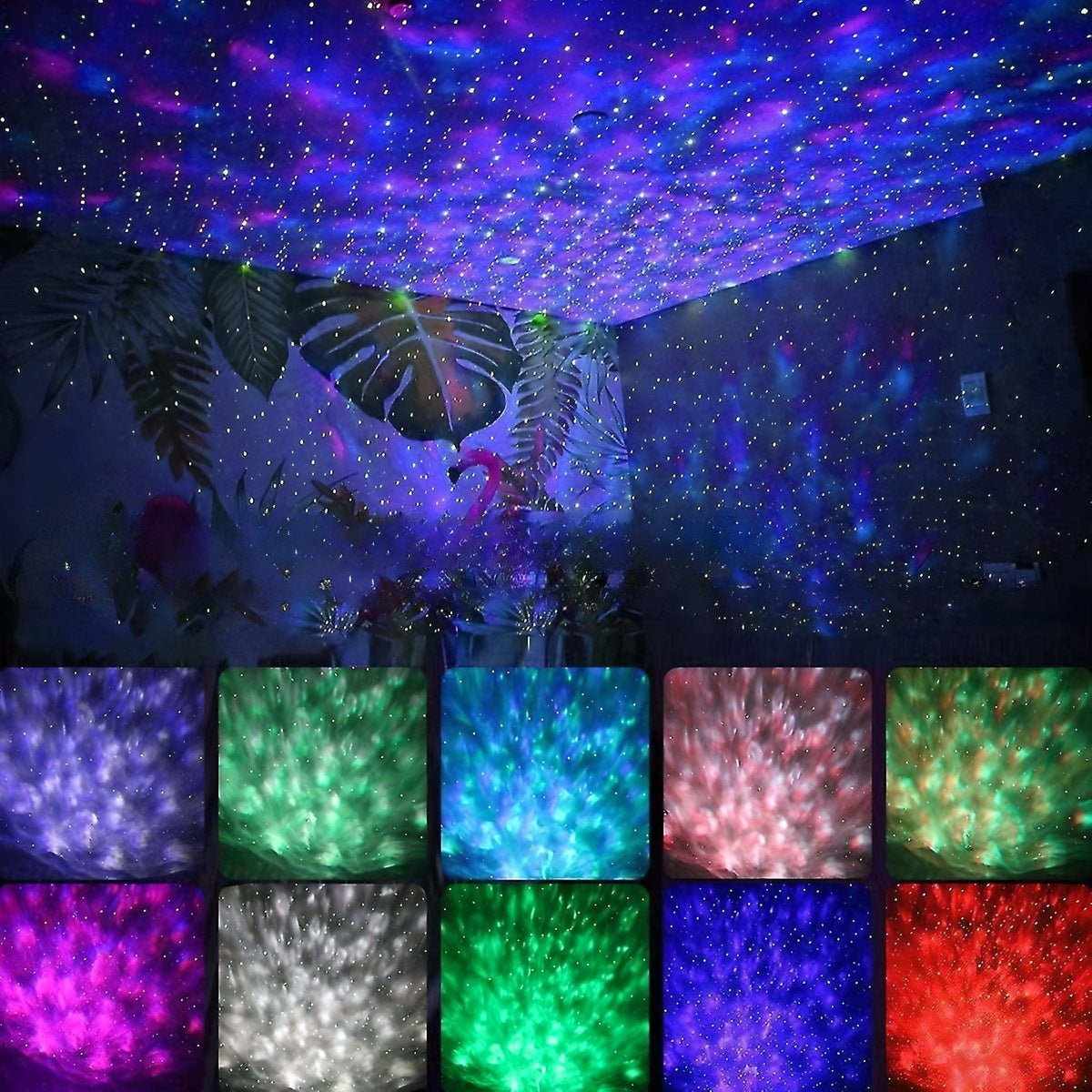 Veilleuse projection plafond musicale apaisante enfants