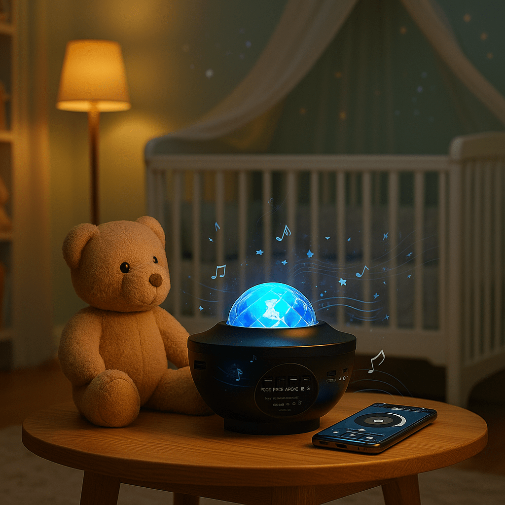 Veilleuse projection plafond musicale apaisante enfants