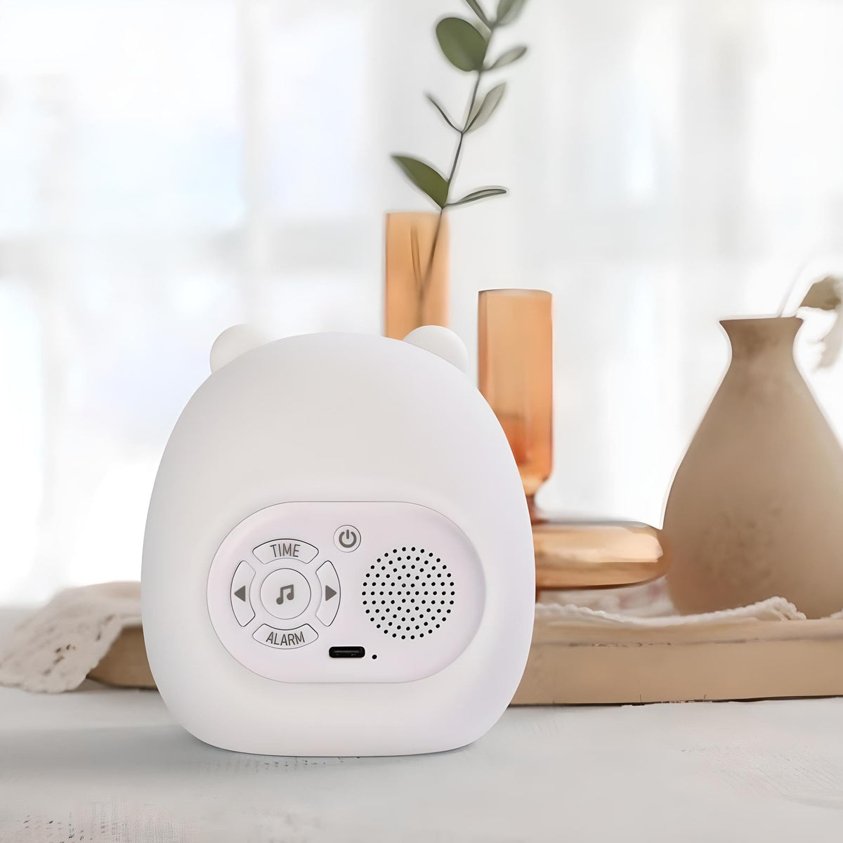 Veilleuse réveil ours mignon avec bruit blanc apaisant