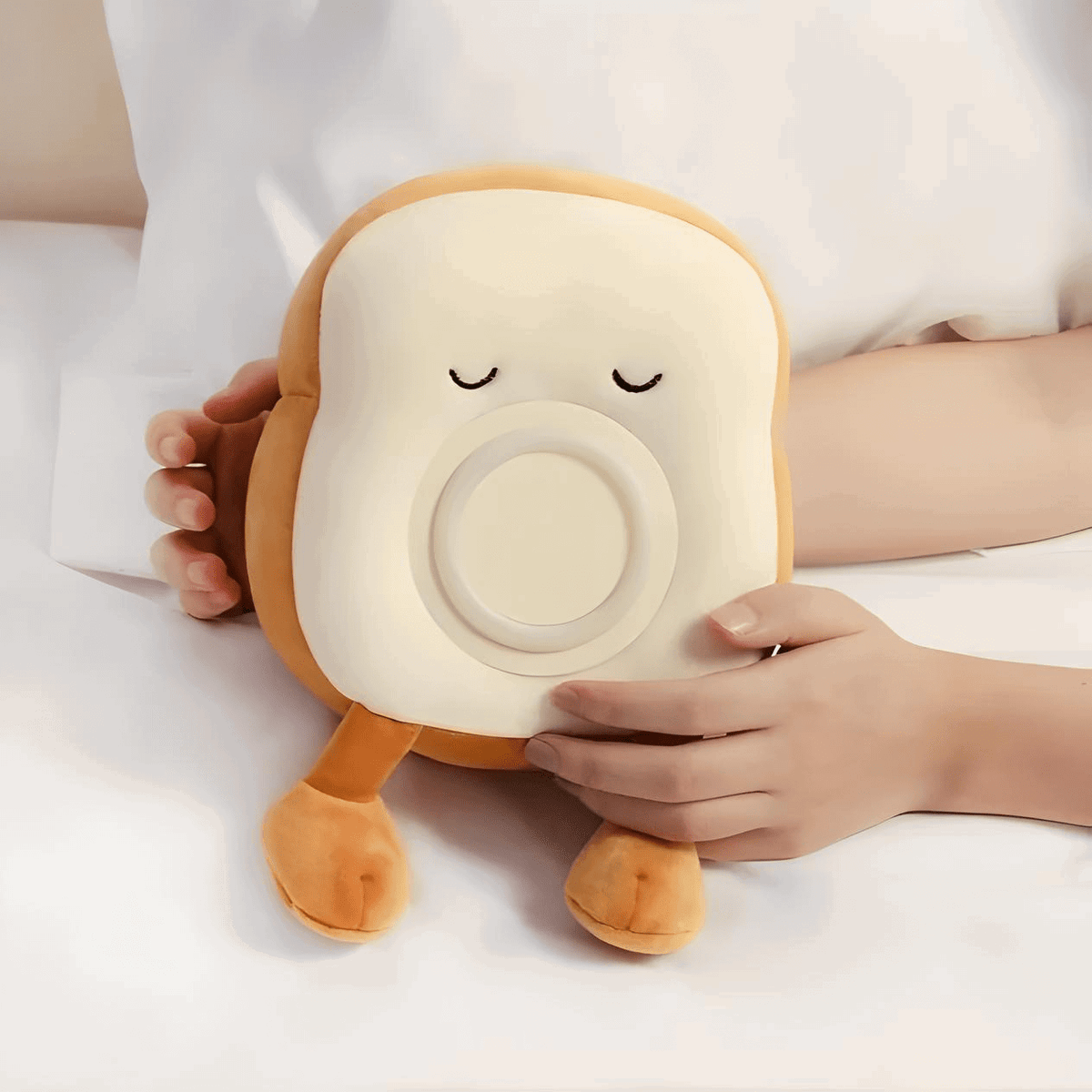 Veilleuse réveil peluche toast mignon avec lumière enfant
