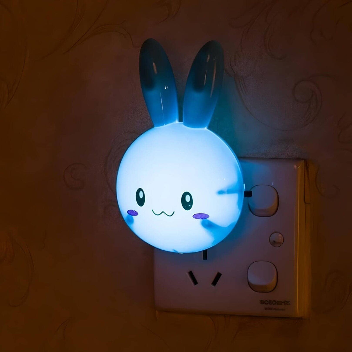 Veilleuse lapin prise murale douce lumière pour enfant