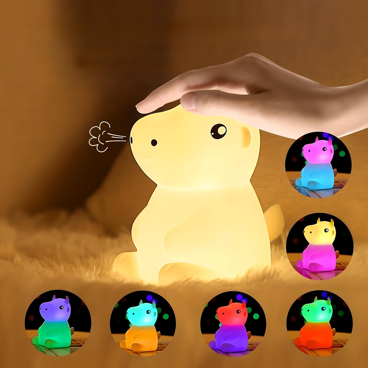 Veilleuse vache mignonne lumière douce pour enfant